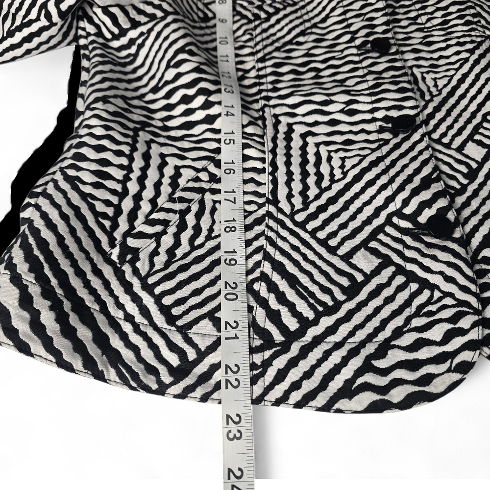 Ruby Rd Geometric Print Button Up Jacket‎ Size 12 - Picture 6 of 8